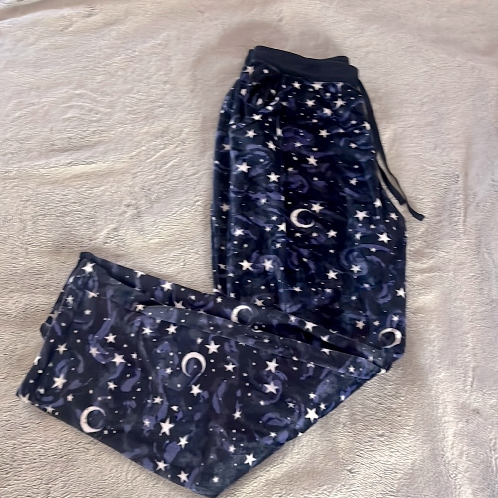 Blue pajama pants